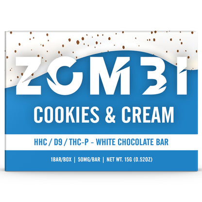cookies cream zombi white chocolate bar 50mg