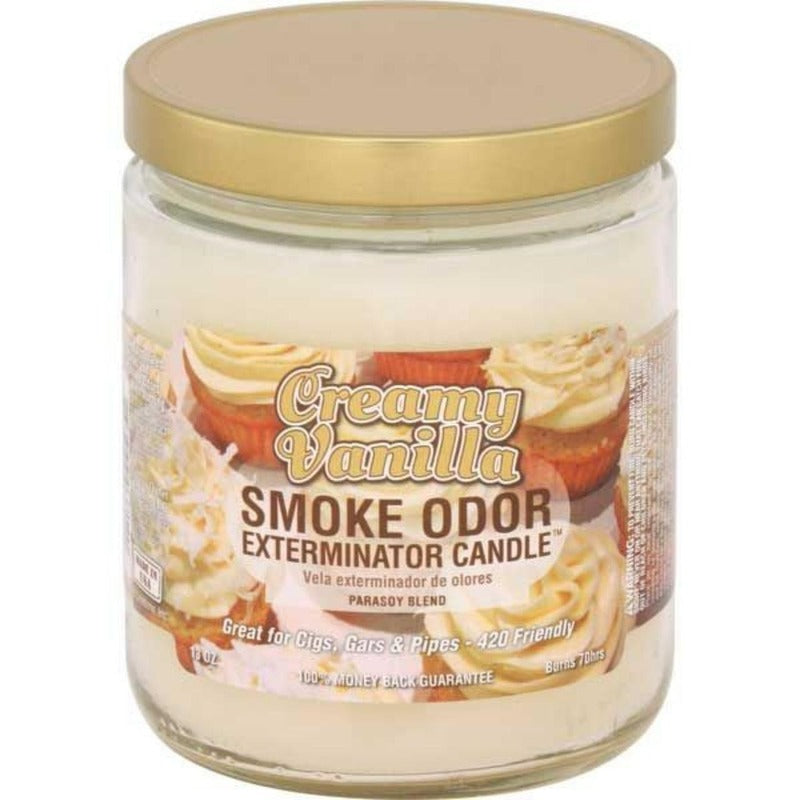 creamy vanilla smoke odor 13oz candle