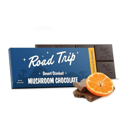 dark chocolate orange road trip desert stardust mushroom chocolate