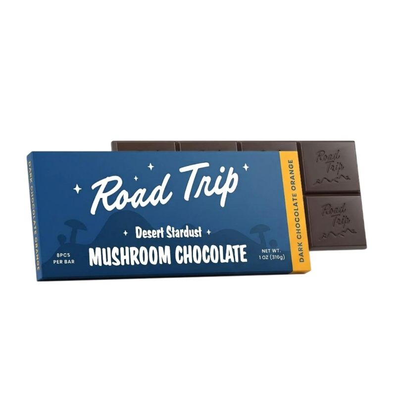 dark chocolate orange road trip desert stardust mushroom chocolates