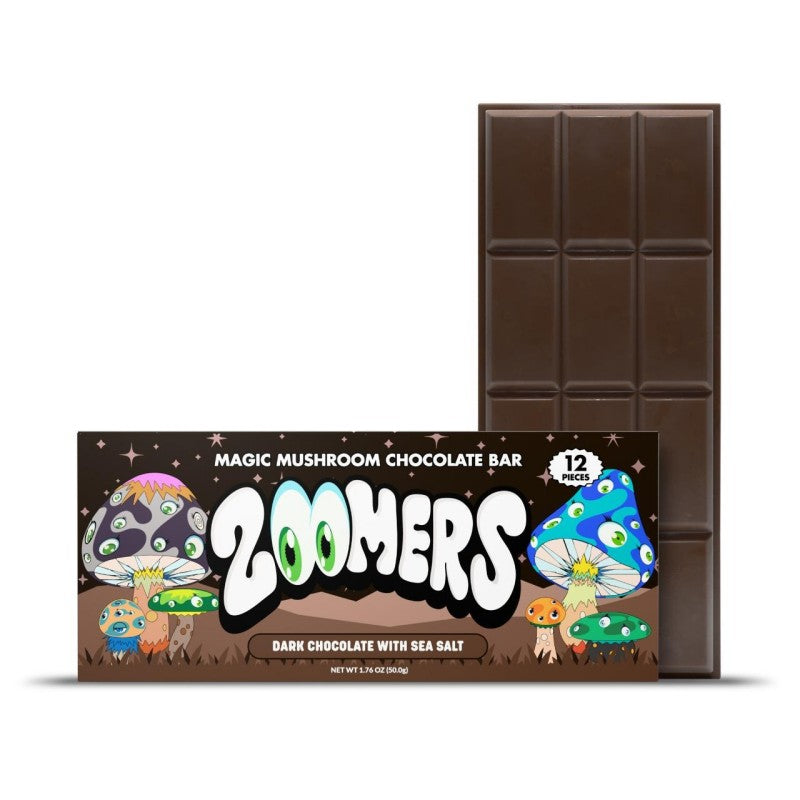 dark chocolate sea salt zommers magic mushroom chocolate