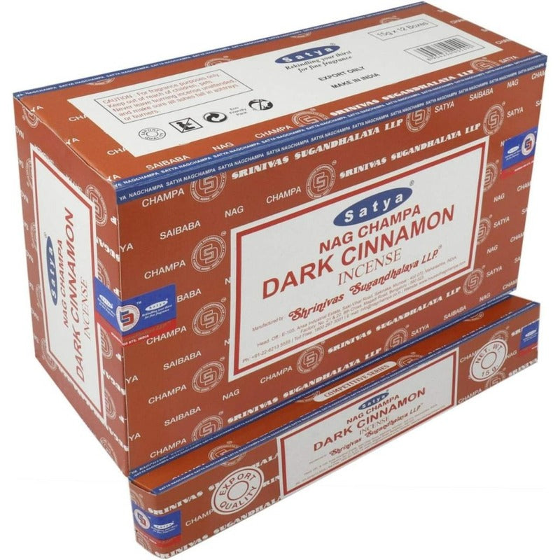 dark cinnamon satya nag champa incense