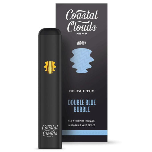 double blue bubble coastal clouds d8 thc disposable