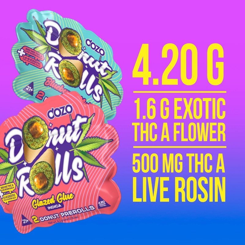dozo donut rolls live rosin pre rolls-4