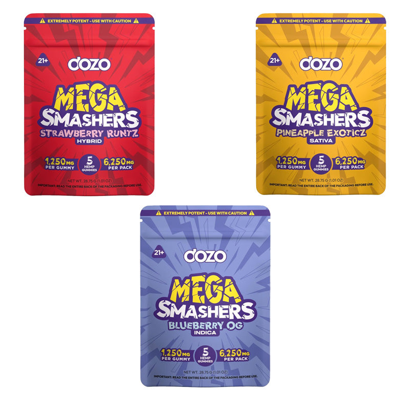 dozo mega smashers gummies 6250mg