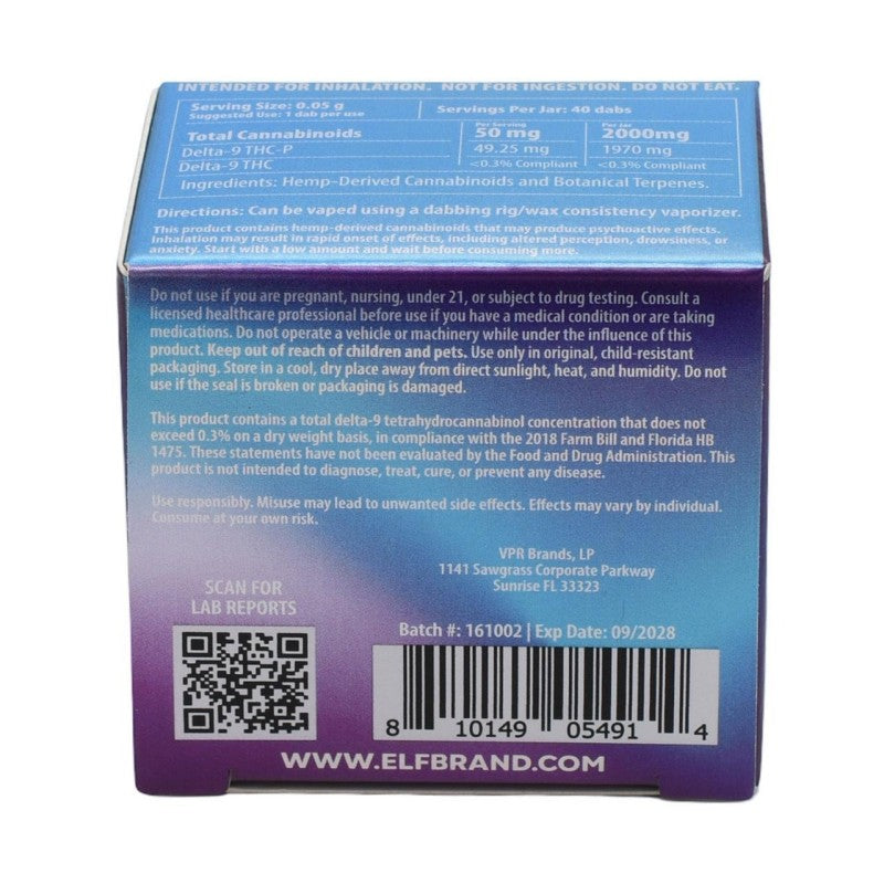 elfthc thc concentrate 2g 4