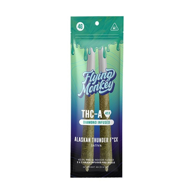 alaskan thunder f*ck flying monkey thca pre roll