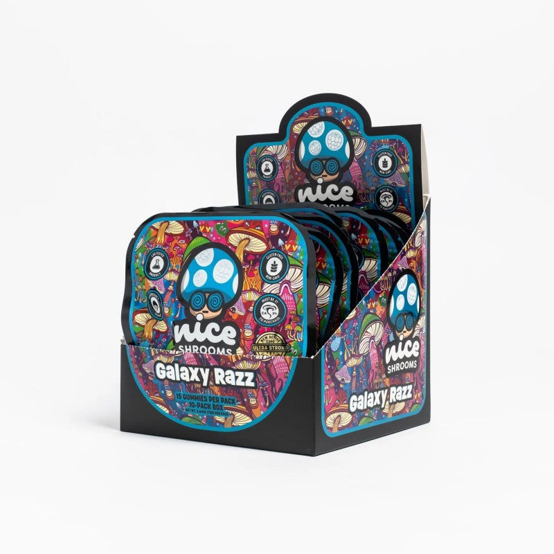 galaxy razz package 2 nice shrooms mushroom gummies
