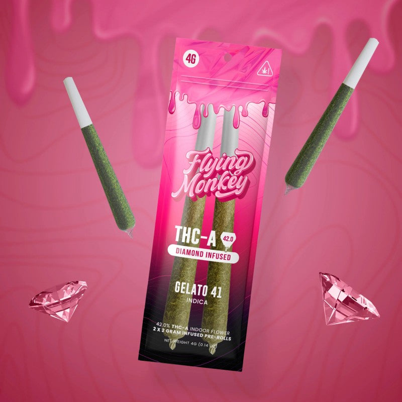 gelato 41 flying monkey thca pre roll