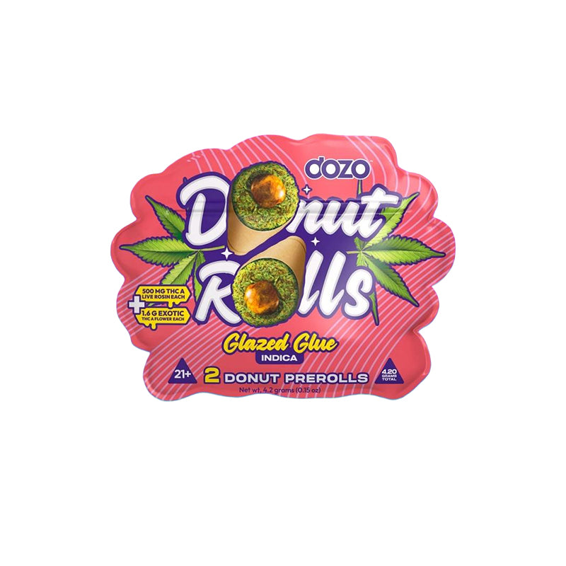 glazed glue dozo donut rolls live rosin pre rolls 2