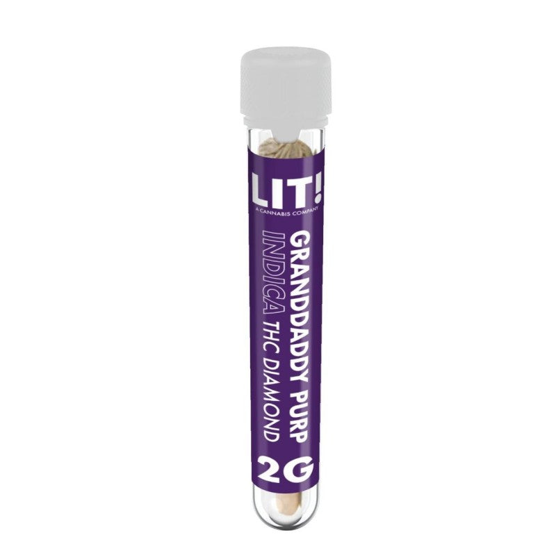granddaddy purple lit thc diamond pre roll 2g