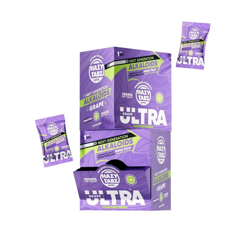 grape hazy tabz ultra next gen alkaloid table