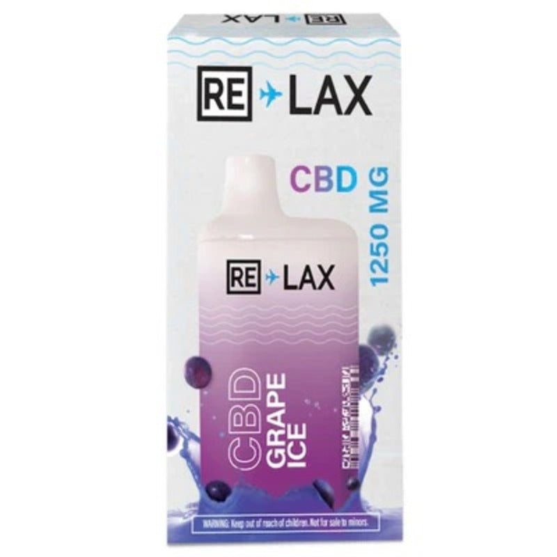 grape ice relax cbd disposable 1250mg