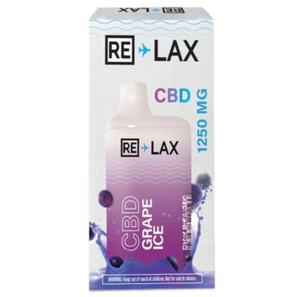 grape ice relax cbd disposable 1250mg