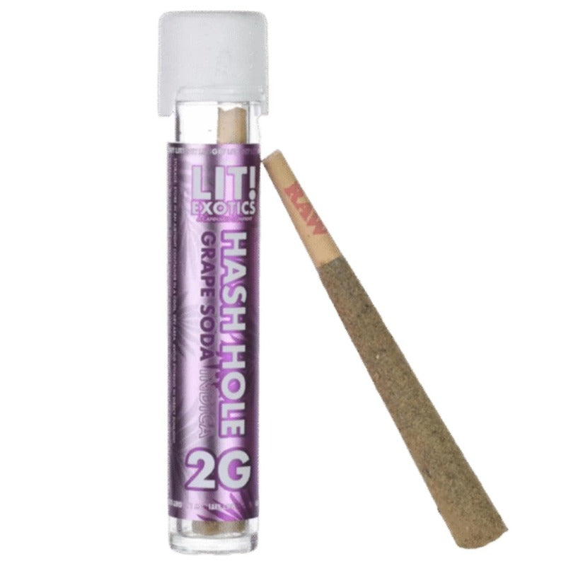 grape soda indica lit exotics hash hole prerolls 2g