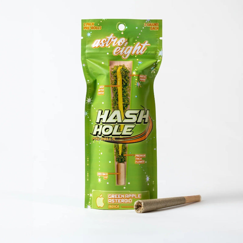 green apple asteroid astro eight thca hash hole pre roll 2g
