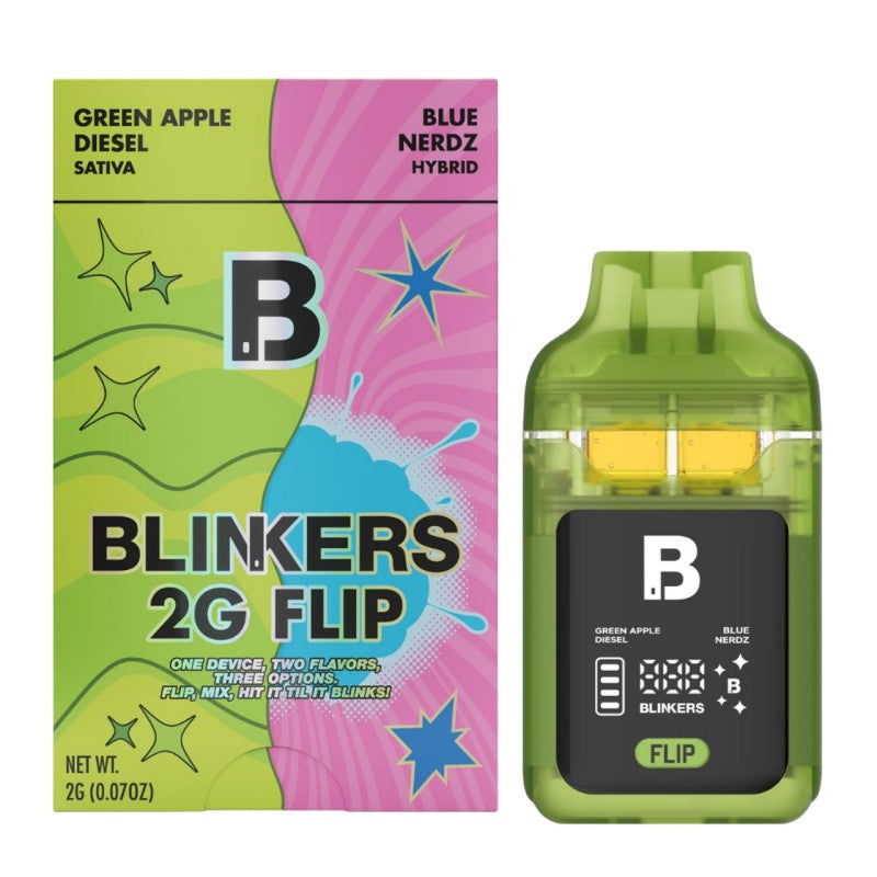 green apple blinkers filp dual chamber 2g