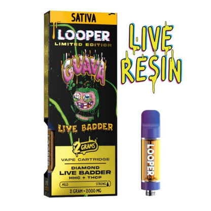 guava looper live badder thc cart 2g