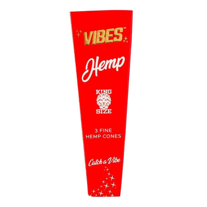 hemp vibes king size cones 3 ct