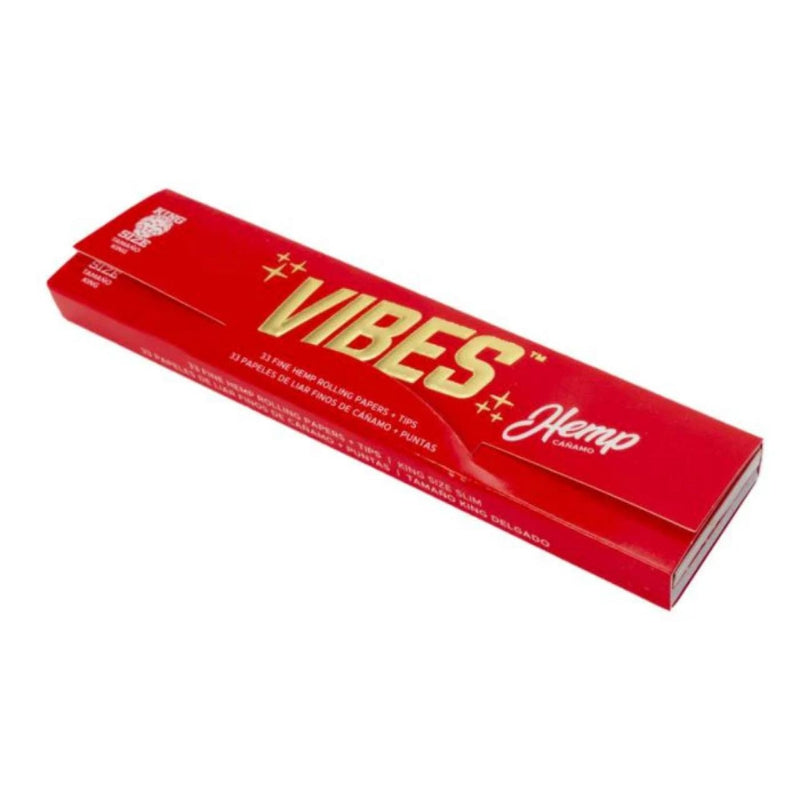 hemp vibes papers king size rolling papers with tips