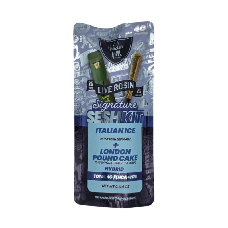 italian ice london pound cake hidden hills signature thca sesh kit
