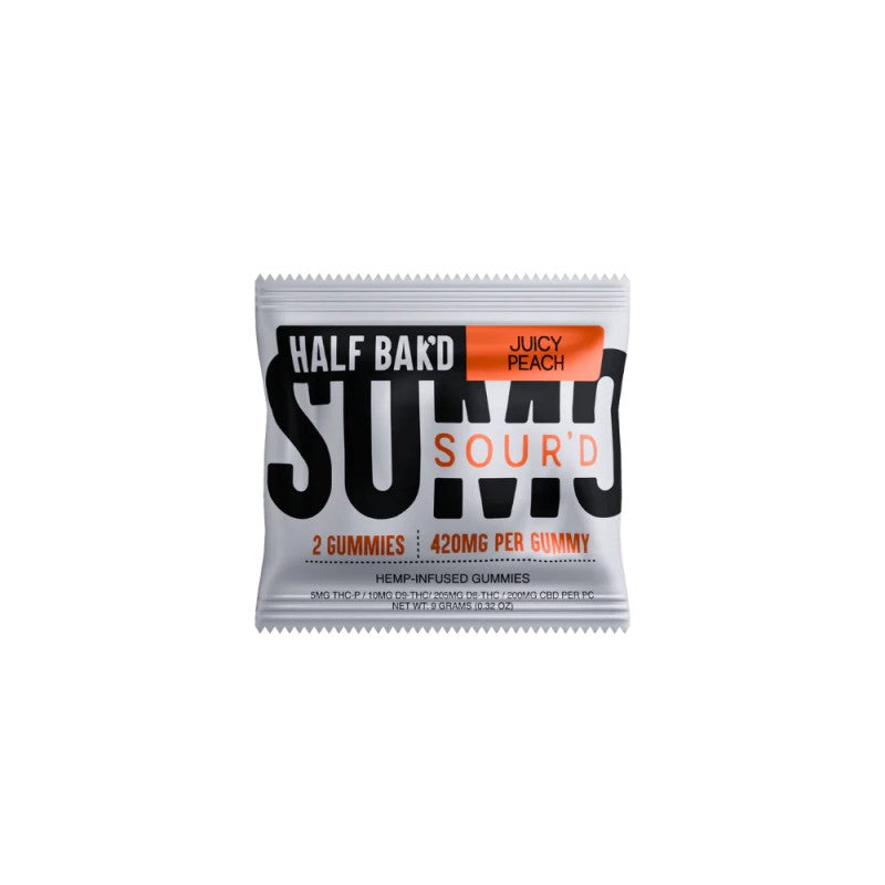 juicy peach half bakd sumo gummies