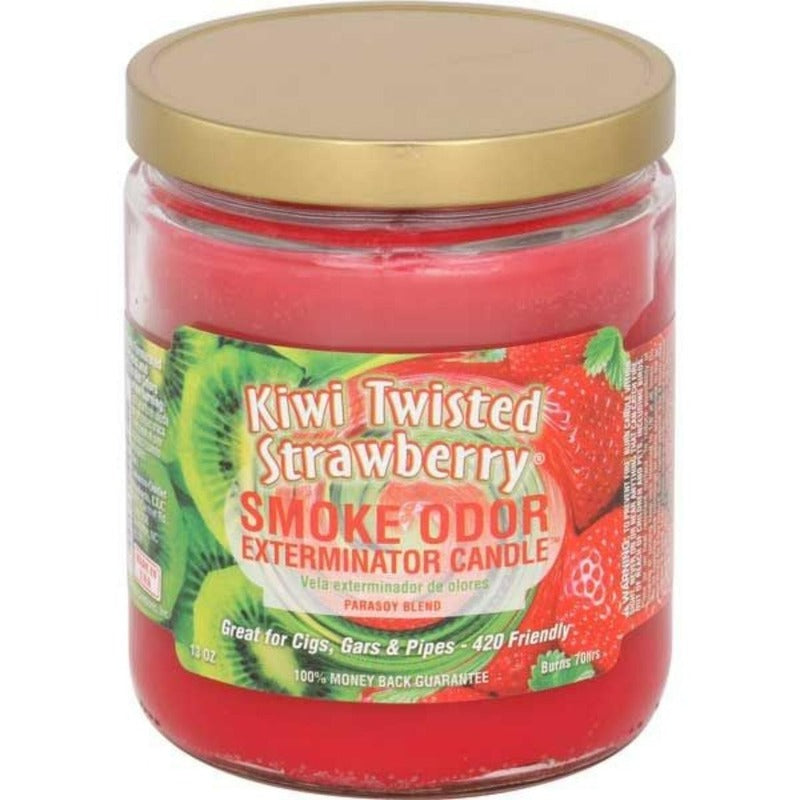 kiwi twisted strawberry smoke odor 13oz candle