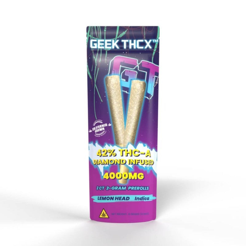lemon head indica geek thcx prerolls 4g