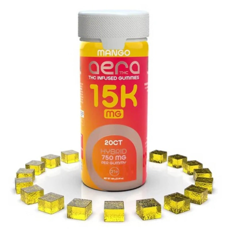 mango hybrid aera thc infused gummies