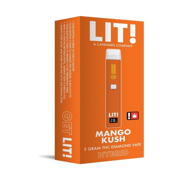 mango kush lit thc diamond disposable 3g