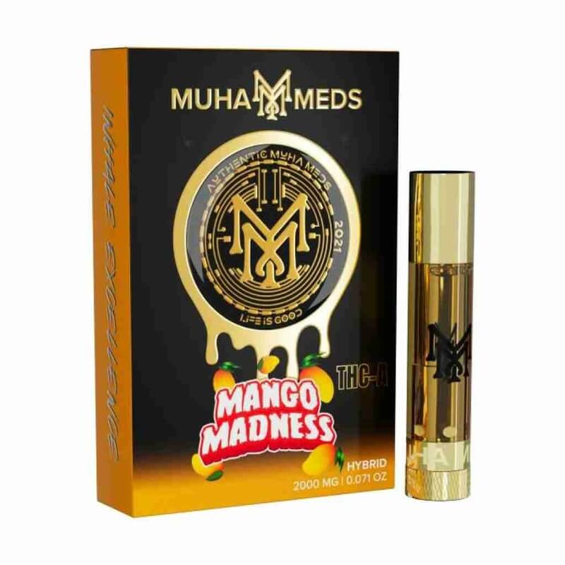 mango madness muha meds thca cartridge 2g