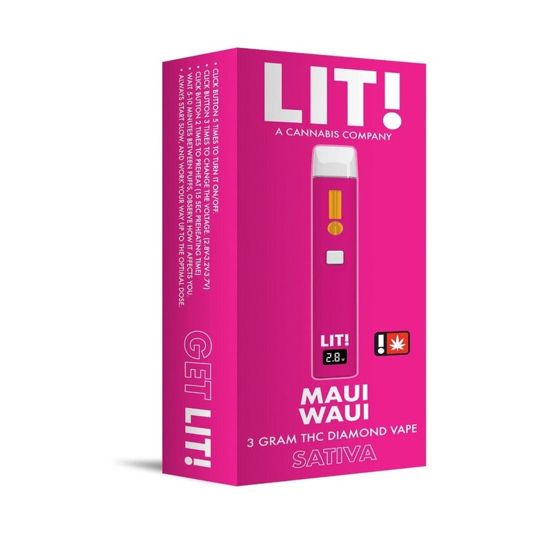 maui waui lit thc diamond disposable 3g