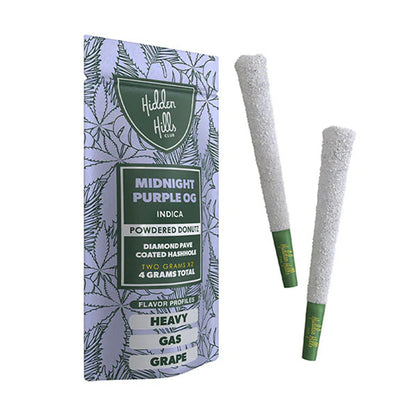 mifnight purple og hidden hills powdered dountz 4g