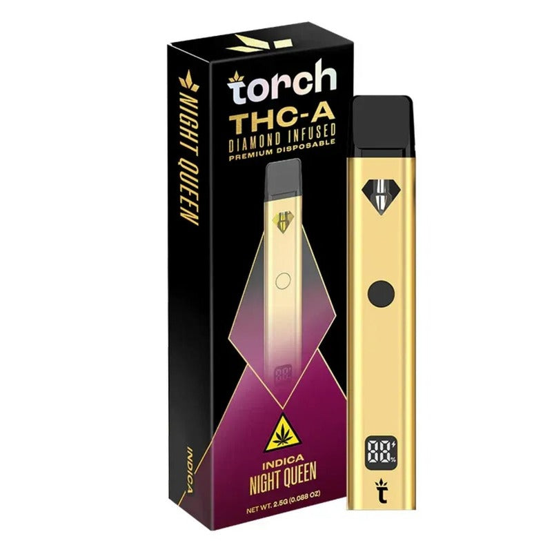 night queen torch thca diamond infused premium disposable 2.5g