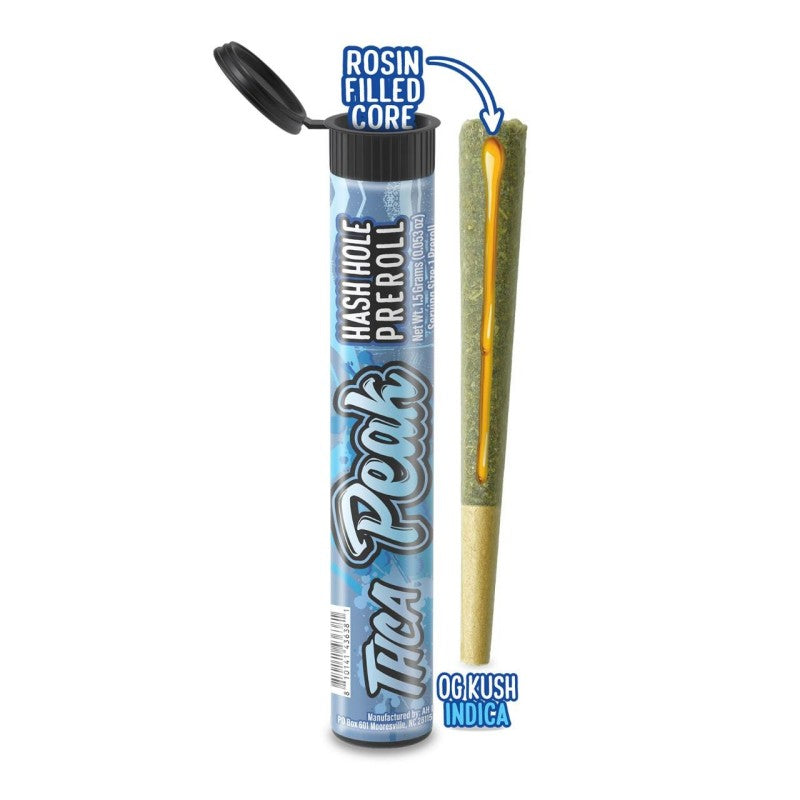 og kush peak thca hash hole preroll