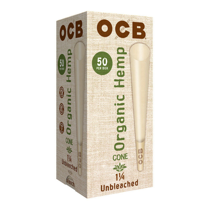 organic hemp 114 50ct ocb cones tower