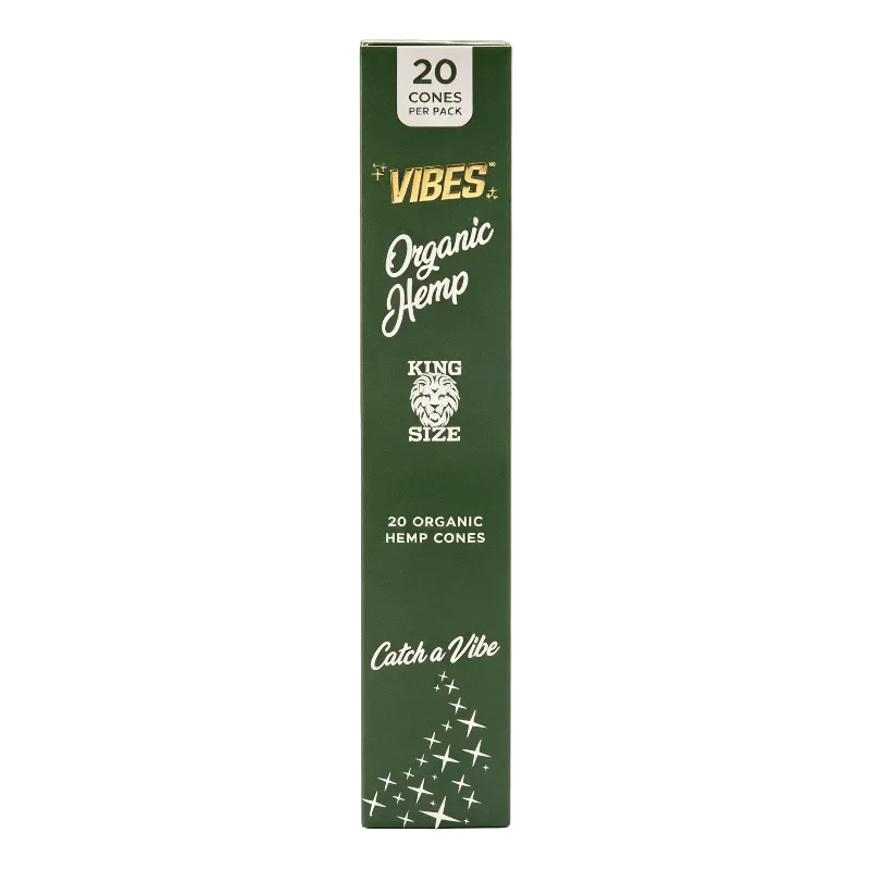 organic hemp vibes king size cones 20 ct