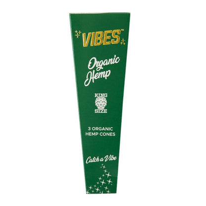 organic hemp vibes king size cones 3 ct