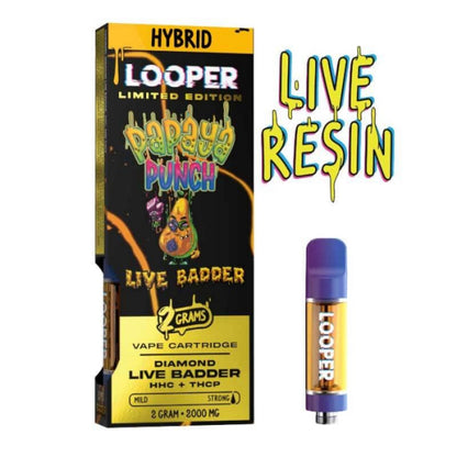 papaya punch looper live badder thc cart 2g
