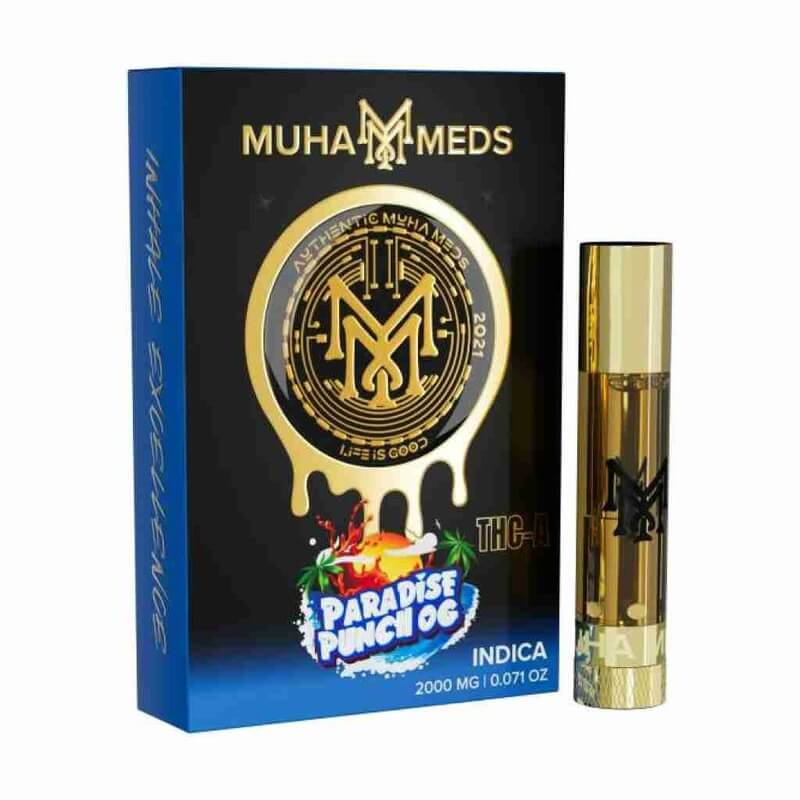 paradise punch og muha meds thca cartridge 2g