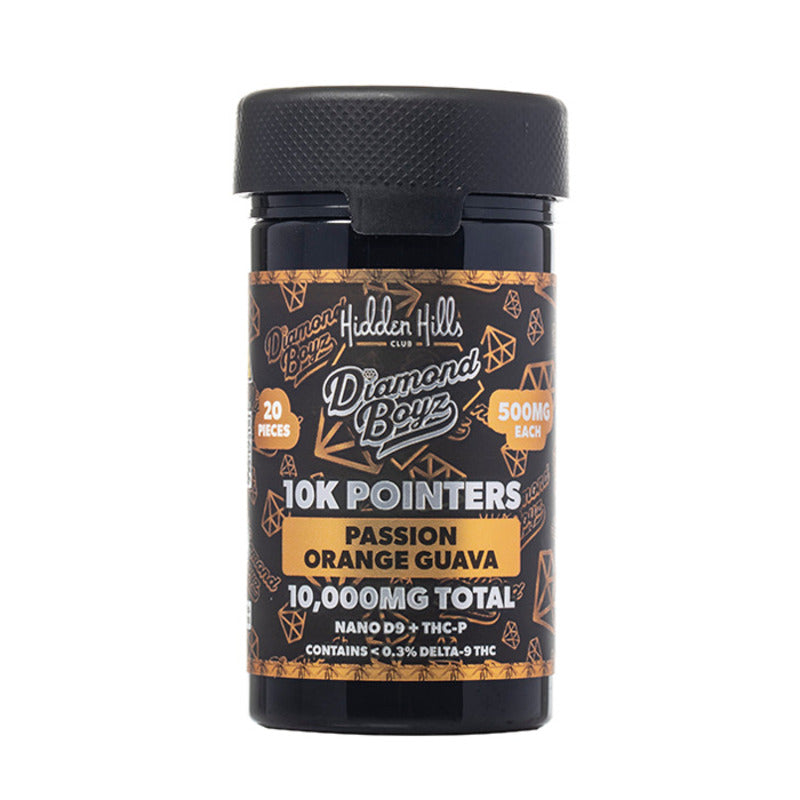 passion orange guava hidden hills diamond boyz pointers gummies