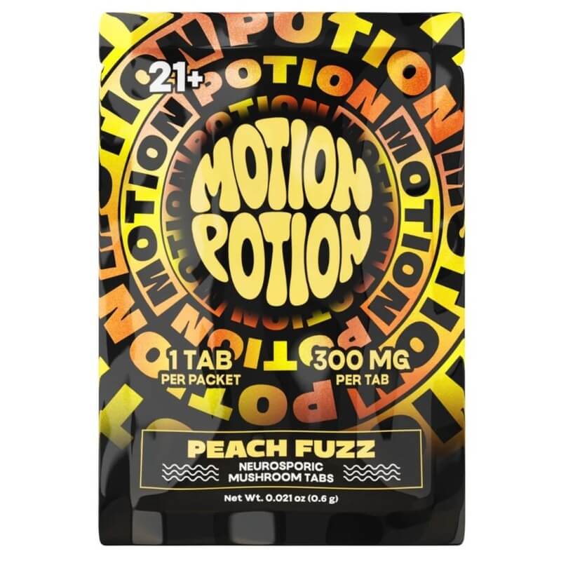 peach fuzz motion potion mushroom tablets 1ct