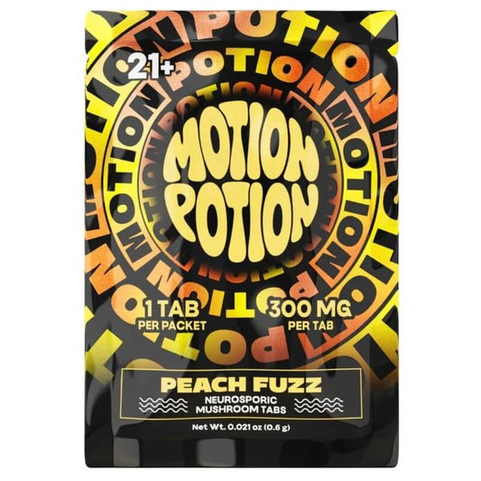 peach fuzz motion potion mushroom tablets 1ct