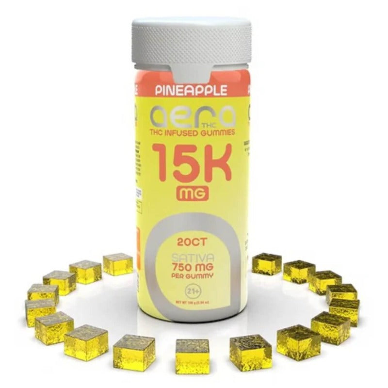pineapple sativa aera thc infused gummies
