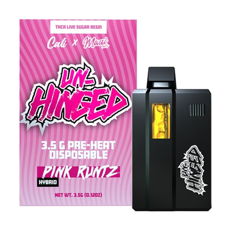 pink runtz cali x unhinged thca disposable