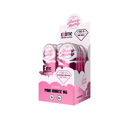 pink runtz hybrid hazy thcp diamond prerolls