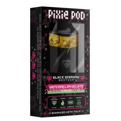 Pixie Pod Black Diamond Edition THC-A Disposable Vape 4G True Hemp Store Pixie Pod Black Diamond Edition THC-A Disposable Vape 4G True Hemp Store