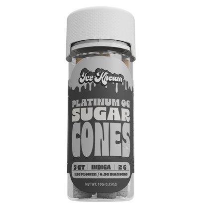 platinum og ice kream sugar cones preroll