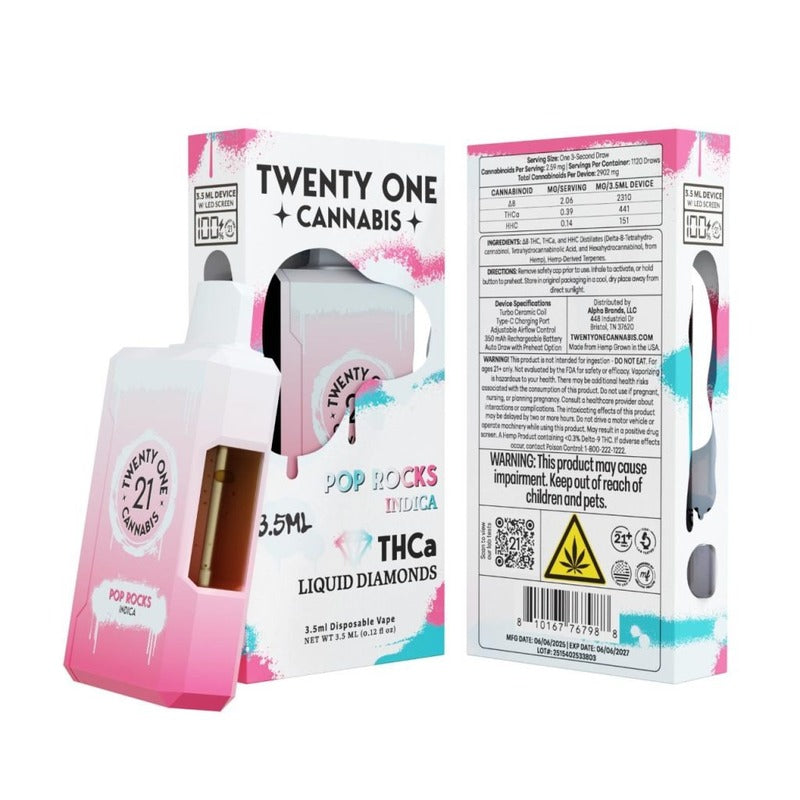 pop rocks twenty one thca cannabis disposable
