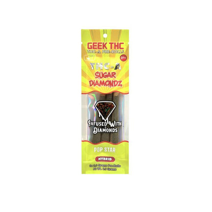 pop star geek thc a sugar dismondz preroll